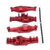 MJX Hyper Go H12Y/H12Y+ Upgrade Parts Metal front and rear axle housings red