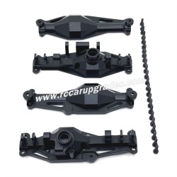 MJX Hyper Go H12Y/H12Y+ Upgrade Parts Metal front and rear axle housings black