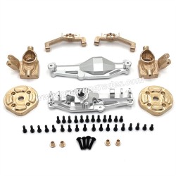 MJX Hyper Go H12Y/H12Y+ Upgrade Parts Front Axle Housing Brass Front Cup C seats Axle Cover silver
