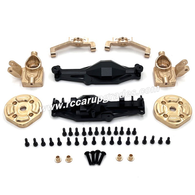 MJX Hyper Go H12Y/H12Y+ Upgrade Parts Front Axle Housing Brass Front Cup C seats Axle Cover black