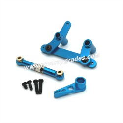 SUCHIYU SCY 16101 Upgrade Parts Metal Steering Kit, Servo Rod,Servo Arm blue
