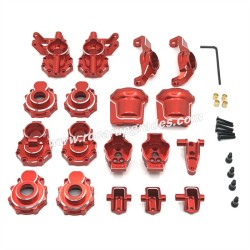 Huangbo HB R1001 RC Car Upgrade Parts Modification Kit red