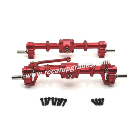 MN MODEL MN99S Upgrade Parts Front and rear axle assembly red