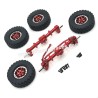 MN MODEL MN99S Upgrades Front and rear axle assemblies, Wheels red