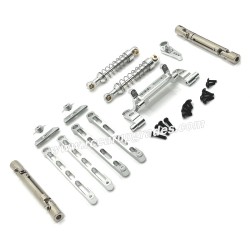 MN MODEL MN168 Upgrade Parts Metal connect Rods and Shocks kit silver