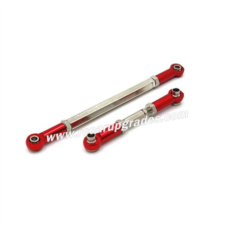 MN MODEL MN168 Upgrade Parts Front axle steering tie rod red