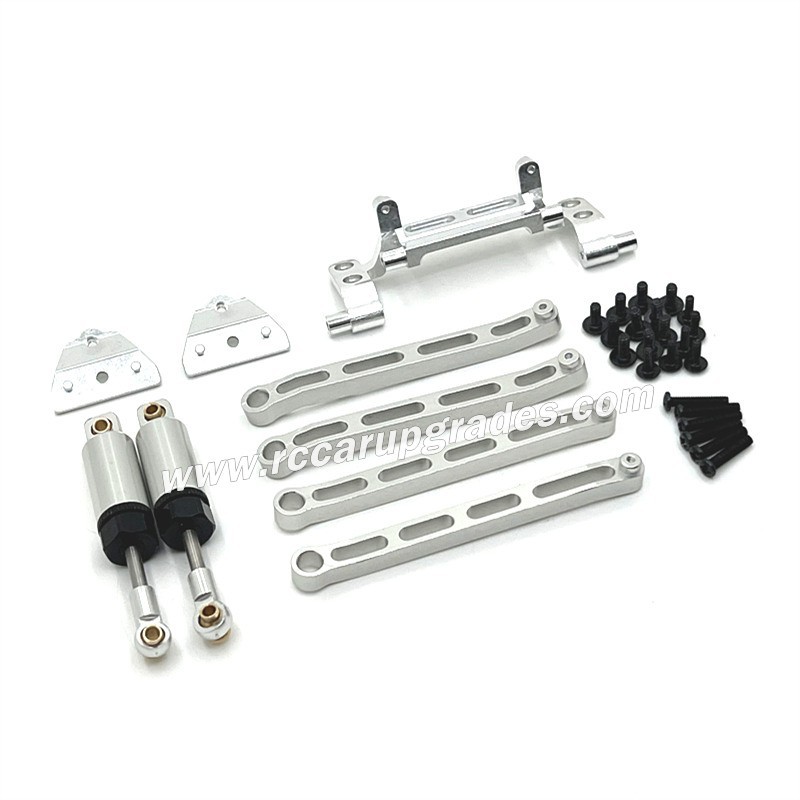 MN MODEL MN168 Upgrade Parts Tie Rod Hydraulic Shock Absorber Set silver