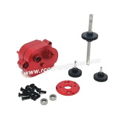 MN MODEL MN168 Upgrade Parts Middle Gearbox, Motor Holder and Gear red