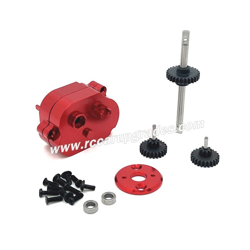 MN MODEL MN168 Upgrade Parts Middle Gearbox, Motor Holder and Gear red