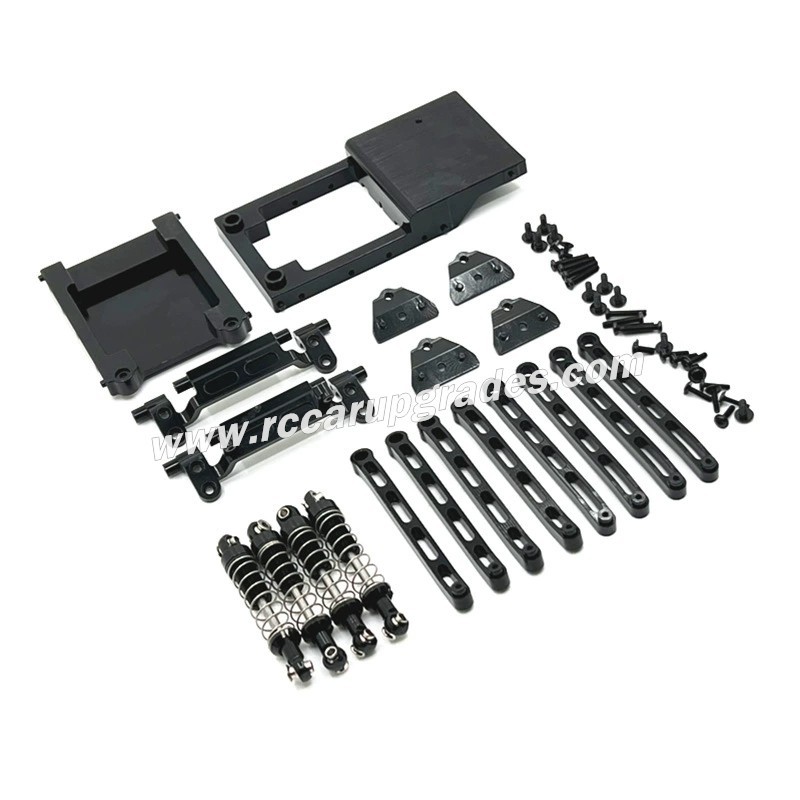 MN MODEL MN168 Upgrades Tie Rod & Shock Kit black