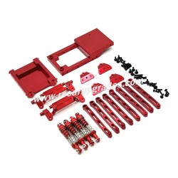 MN MODEL MN168 Upgrades Tie Rod & Shock Kit red