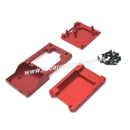 MN MODEL MN168 Upgrades Front compartment, Tail beam, Motor mount red