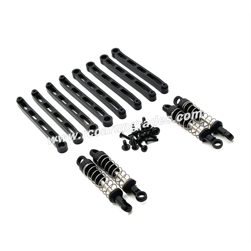 MN MODEL MN168 Upgrades External Spring Shock Absorber, Fixed Tie Rod black