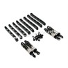 MN MODEL MN168 Upgrades External Spring Shock Absorber, Fixed Tie Rod black