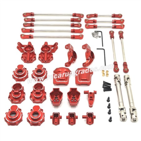 Huangbo HB R1002 RC Car Upgrade Parts Modification Kit Package red