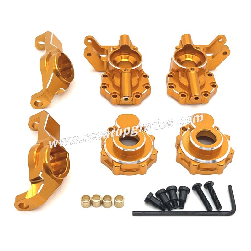 Huangbo HB R1002 Upgrade Parts Front Axle C-Seat, Steering Cup yellow