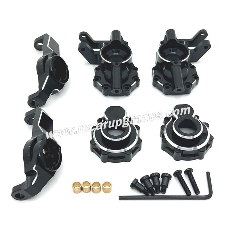 Huangbo HB R1002 Upgrade Parts Front Axle C-Seat, Steering Cup black