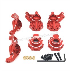 Huangbo HB R1002 Upgrade Parts Front Axle C-Seat, Steering Cup RED