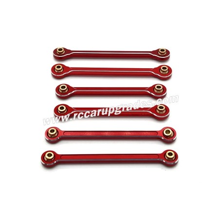 MJX Hyper Go 10208 Upgrade Parts Front And Rear Fixed Pull Rods red