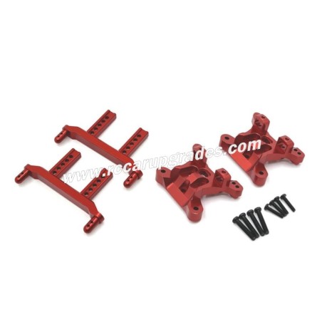 SUCHIYU SCY 16102 Upgrade Parts Metal Car Shell Bracket, Shock Tower red