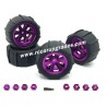 SUCHIYU SCY 16102 Upgrade Parts Metal Beach Tires purple