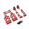 SUCHIYU SCY 16103 Upgrade Parts Metal Front Steering Cup, Steering Rod, Front Swimg Arm Kit red