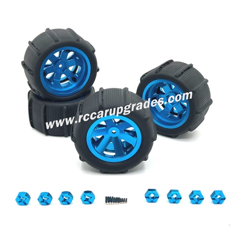 SUCHIYU SCY 16103 Upgrade Parts Metal Beach Tires blue