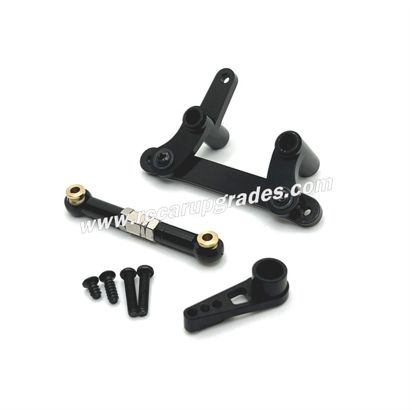 SUCHIYU SCY 16104 Upgrade Parts Metal Steering Kit, Servo Rod,Servo Arm black