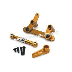SUCHIYU SCY 16104 Upgrade Parts Metal Steering Kit, Servo Rod,Servo Arm yellow