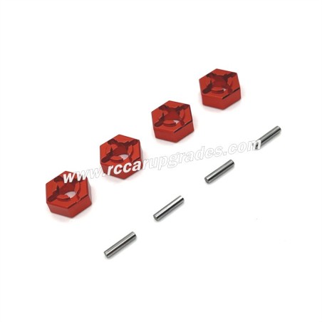 SUCHIYU SCY 16104 Upgrade Parts Metal Wheel Hex red