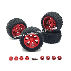 SUCHIYU SCY 16106 Upgrade Parts Metal Wheels red