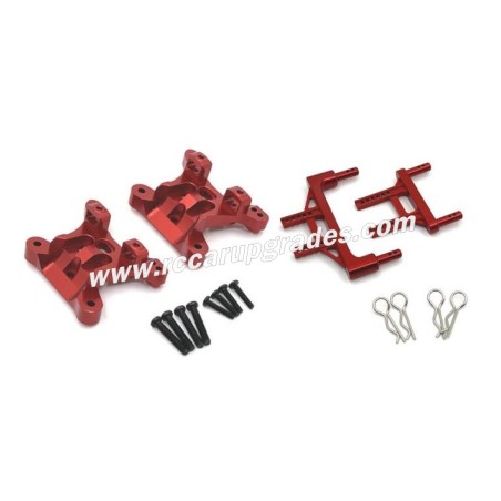 SUCHIYU SCY 16106 Upgrade Parts  Metal Shock Tower, Body Shell Bracket red
