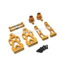 SUCHIYU SCY 16201 Upgrade Parts Metal Front Steering Cup, Steering Rod, Front Swimg Arm Kit yellow