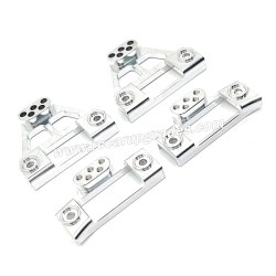 MJX Hyper Go H12Y/H12Y+ Upgrade Parts Front and Rear Shock Mounts silver