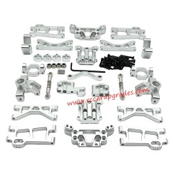 UDIRC GR M16 RC Car Upgrades Swingarm, Front and Rear Cup Kit Silver