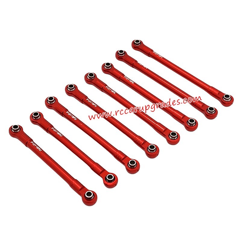 MJX Hyper Go H12Y/H12Y+ Upgrade Parts Chassis mounted tie rods red