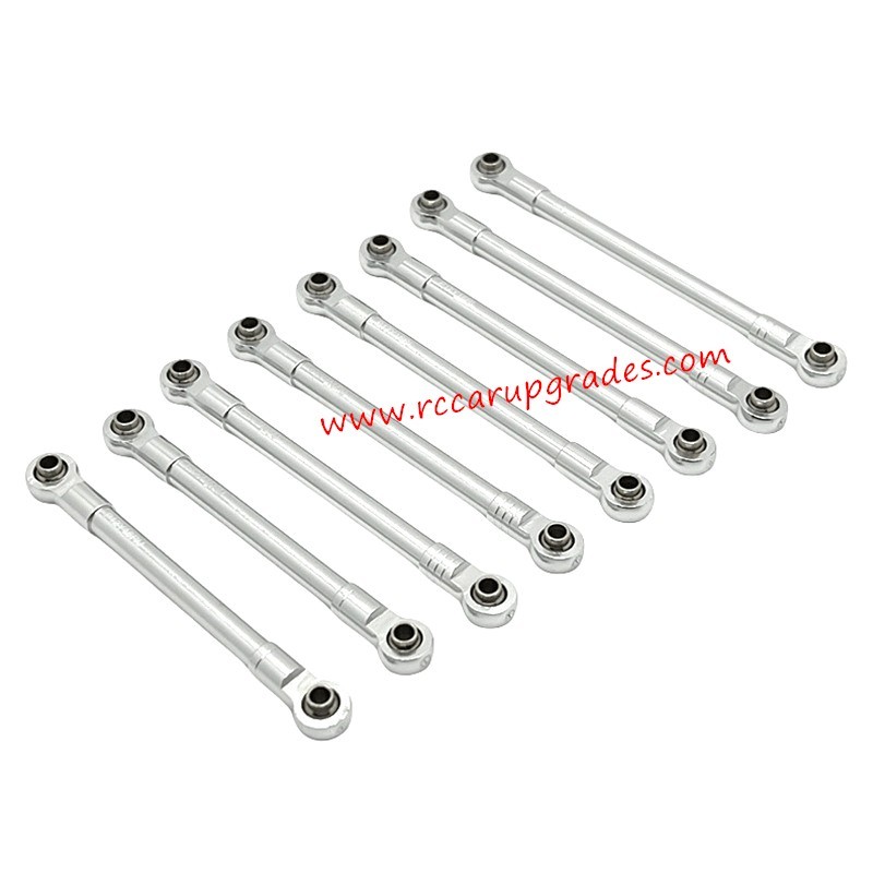 MJX Hyper Go H12Y/H12Y+ Upgrade Parts Chassis mounted tie rods silver