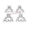YIKONG YK4107 Upgrade Parts Front and rear shock mounts Silver