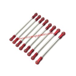 YIKONG YK4107 Upgrade Parts Adjustable Tie Rods Red