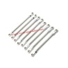 YIKONG YK4107 Upgrade Parts Adjustable Tie Rods Silver