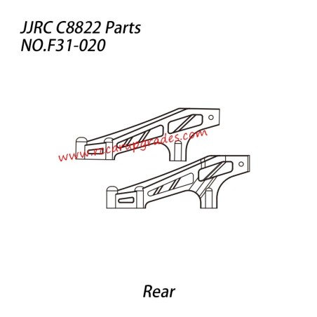 JJRC C8822 RC Truck Parts Underbody (Rear) Support Frame F31-020
