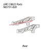 JJRC C8822 RC Truck Parts Underbody (Rear) Support Frame F31-020