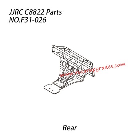 JJRC C8822 1/8 RC Truck Parts F31 (Rear) Bumper F31-026