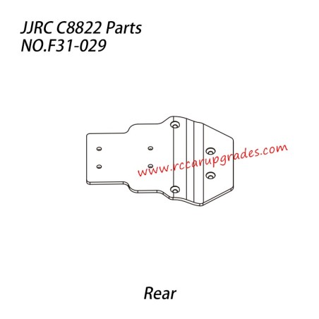 JJRC C8822 1/8 RC Truck Parts Underbody (Rear) Aluminum Sheet F31-029