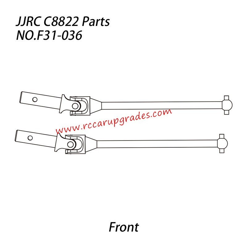 JJRC C8822 1/8 RC Truck Parts F31 (Front) Wheel Cvd Drive Shaft F31-036