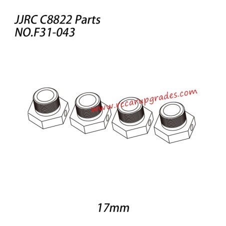 JJRC C8822 1/8 RC Truck Parts (17mm) Hexagonal Adaptor F31-043