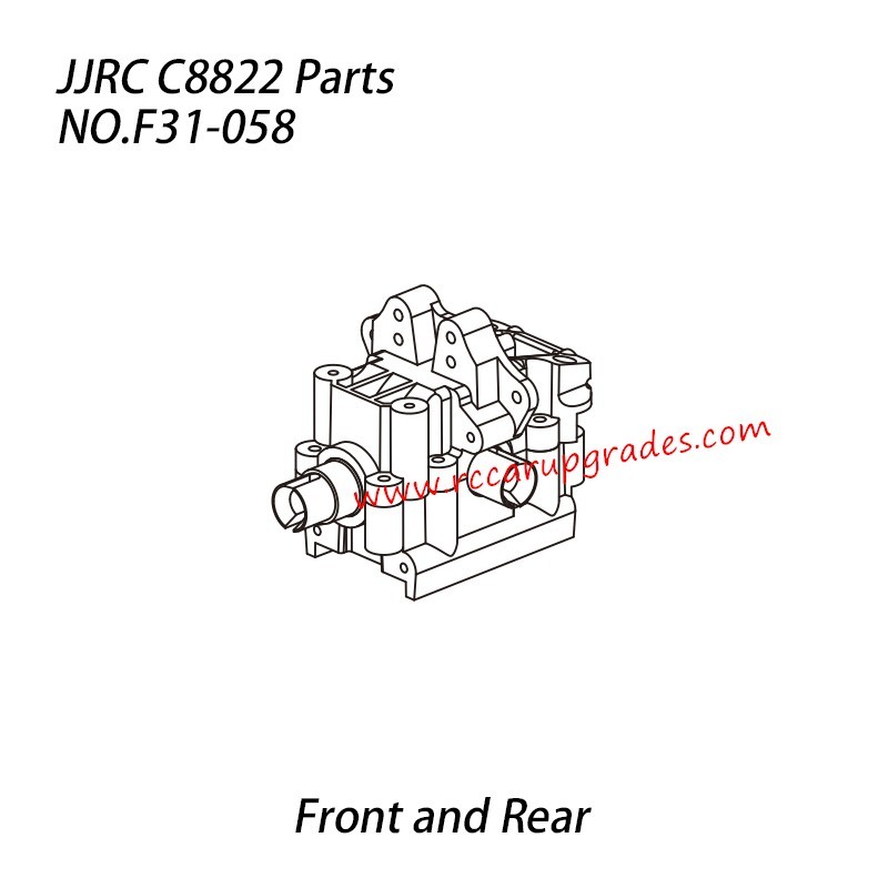 JJRC C8822 Short - Course RC Truck Parts Front Or Rear Differential Gearbox Assembly F31-058