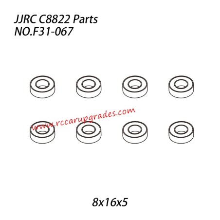 JJRC C8822 4WD RC Truck Parts 688 Bearing (8x16x5) F31-067