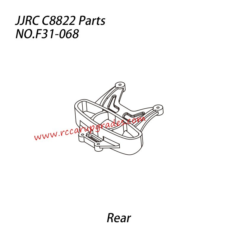 JJRC C8822 4WD RC Truck Parts Rear Bumper Ring F31-068