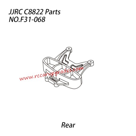 JJRC C8822 4WD RC Truck Parts Rear Bumper Ring F31-068